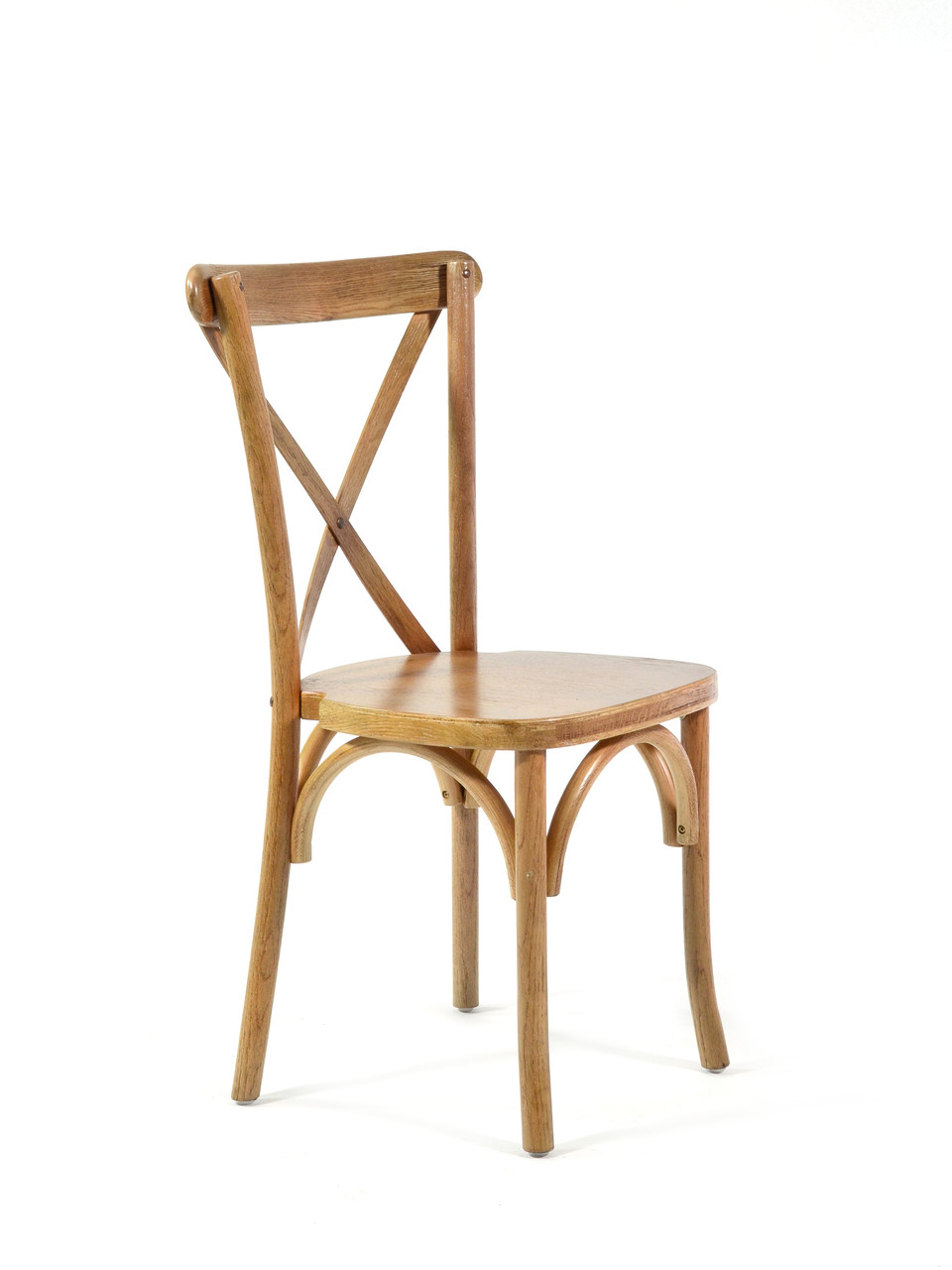 Стілець дерев'яний зі спинкою Cross Back світлий дуб REMY-DECOR для дому кафе ресторану