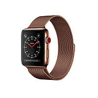 Ремешок для часов Milanese loop steel bracelet Apple watch, 42-44 мм. Bronze