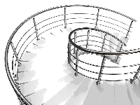 Перила винтовые из нержавеющей стали
