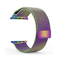 Ремінець для годинника Milanese loop steel bracelet Apple watch, 42-44 мм. Oil-rainbow, фото 5