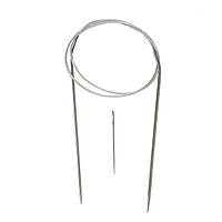 Набор круговые спицы металлические на троссе + игла, 80 см, Ø 2,75 мм