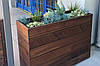 Великий вазон для квітів із дерева коричневий 1000х300х800 мм, фото 2