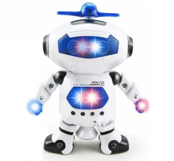 Інтерактивна іграшка танцюючий робот Dancing Robot RIAS 99444 White (4_00446)