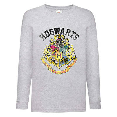 Лонгслив реглан Гаррі Поттер (Гаррі Поттер 001) розмір 104-116-128 сірий