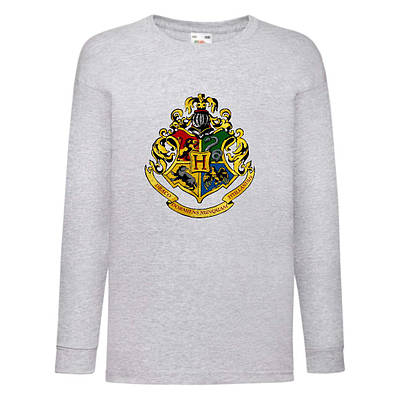 Лонгслив реглан Гаррі Поттер (Гаррі Поттер 008) розмір 104-116-128 сірий