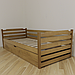 Ліжко дитяче дерев'яне Котигорошко з підйомним механізмом (масив бука), фото 4