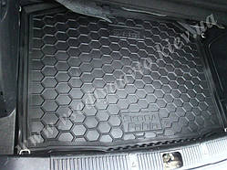 Килимок в багажник SKODA Fabia II з 2007 р. хетчбек (AVTO-GUMM) пластік+гума