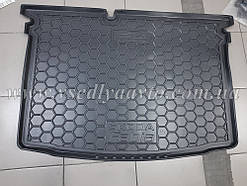 Килимок в багажник SKODA Fabia III з 2015 р. хетчбек (AVTO-GUMM) пластік+гума