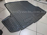 Килимок в багажник SKODA Octavia A7 з 2013 р. універсал "з вухами" (Avto-gumm) пластік+гума, фото 2