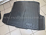 Килимок в багажник SKODA Octavia A7 з 2013 р. універсал "з вухами" (Avto-gumm) пластік+гума, фото 4