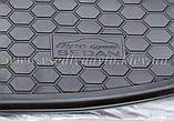 Килимок в багажник для Kia Rio седан з 2017 р. (рос. збірка) Avto-gumm пластік+гума, фото 2