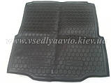 Килимок в багажник SKODA SuperB ліфтбек з 2008-2015 рр. (AVTO-GUMM) пластік+гума, фото 2