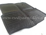 Килимок в багажник SKODA SuperB ліфтбек з 2008-2015 рр. (AVTO-GUMM) пластік+гума, фото 3