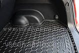 Килимок в багажник для Kia Stonic (c 2017-) (нижня полиця)(Avto-gumm) пластік+гума, фото 2