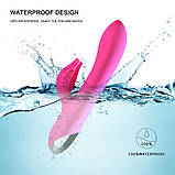 Подвійний фаллоімітатор вібратор для жінок Кролик вібратор для клітора Великий жіночий вібратор ділдо фалос, фото 7