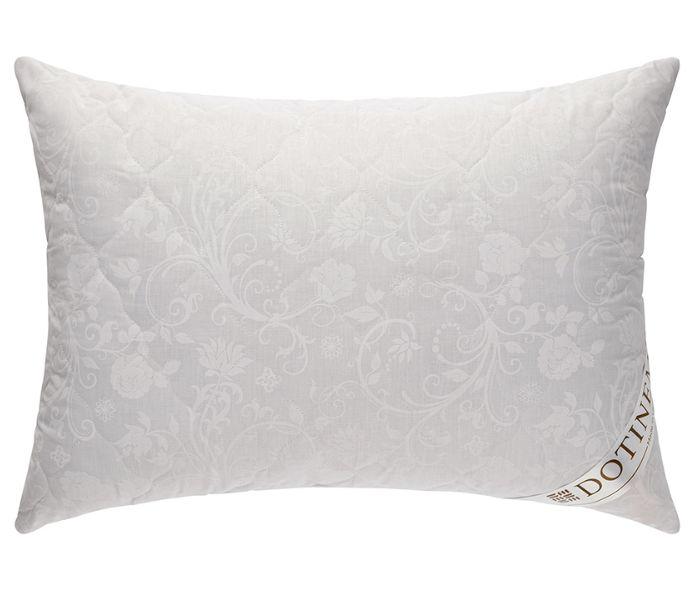 Біла подушка для сну 50х70 "OLIMPIA" стьобаний сатин кульковий холофайбер (210138)