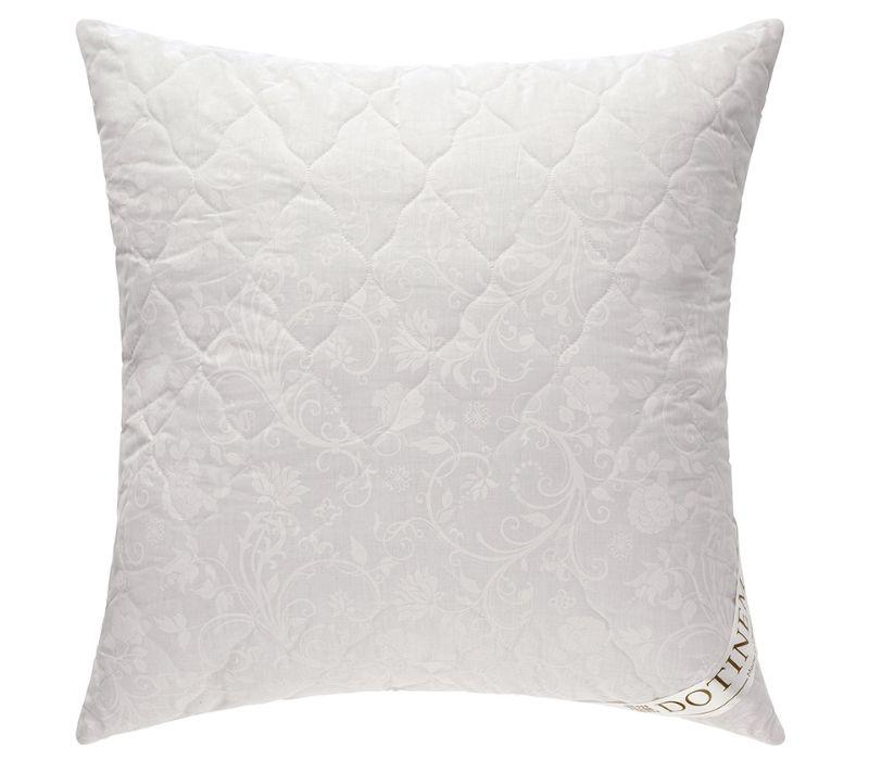 Біла подушка для сну 70х70 "OLIMPIA" стьобаний сатин кульковий холофайбер (210139)