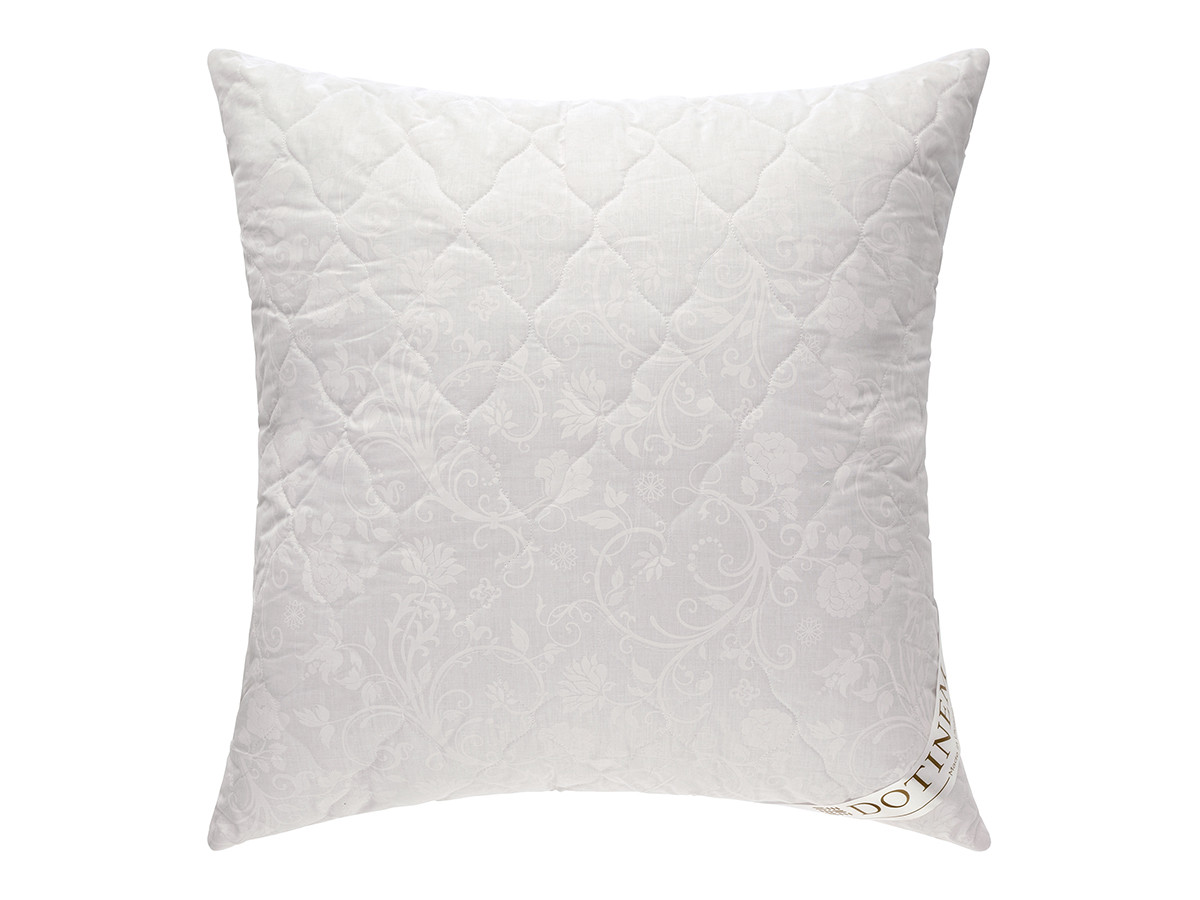 Белая подушка для сна 70х70 "OLIMPIA" стеганый сатин шариковый холлофайбер (210139) - фото 2 - id-p488817925
