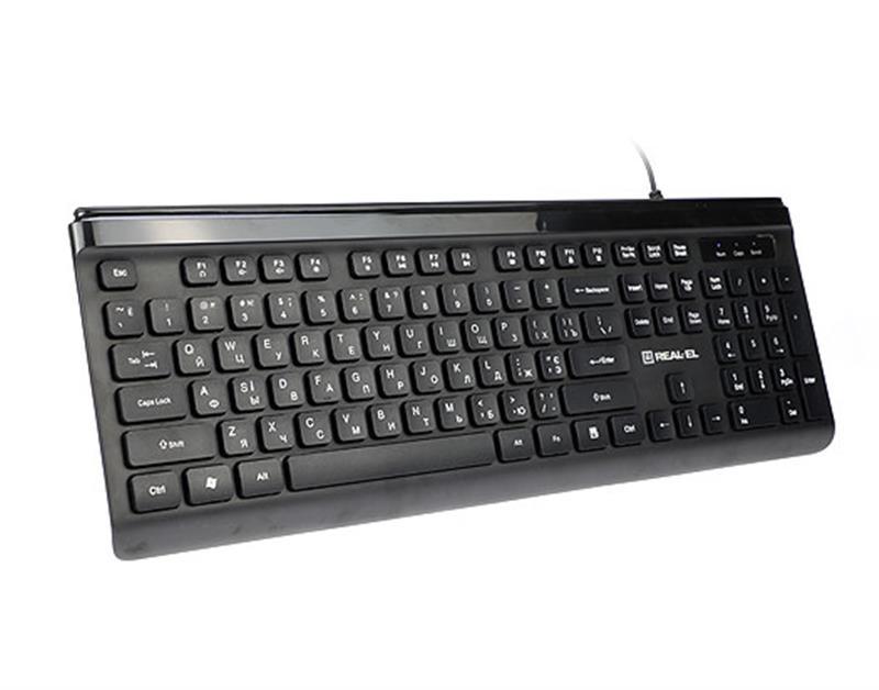Клавіатура REAL-EL Comfort 7085 Black USB (EL123100032), фото 1