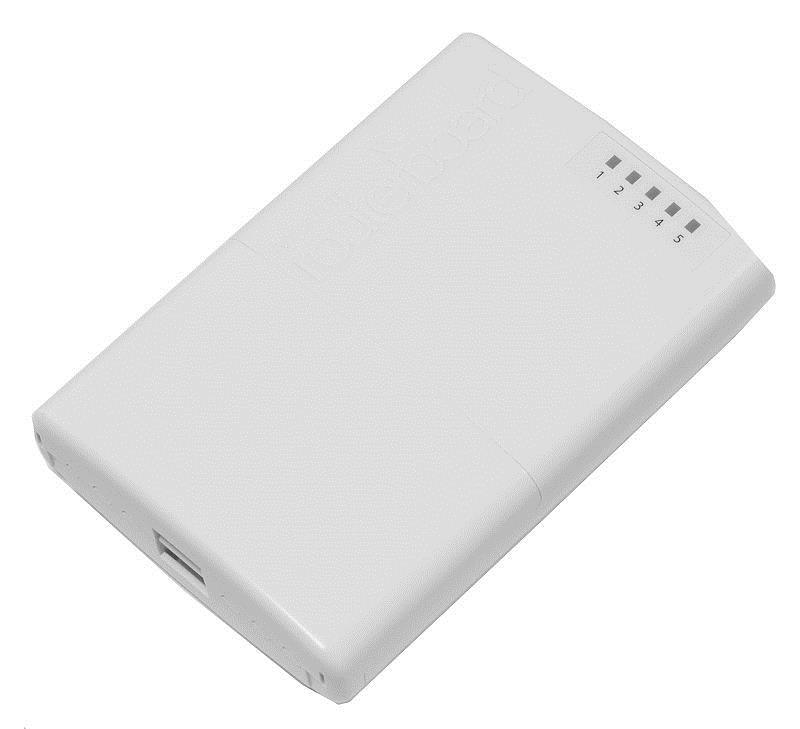 Маршрутизатор MikroTik PowerBox (RB750P-PBr2) (650MHz/64Mb, 5х100Мбит, PoE out, outdoor)