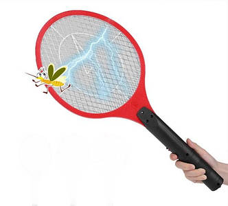 Електрична мухобойка акумуляторна Rechargeable Mosquito-hitting Swatter (Червоний)