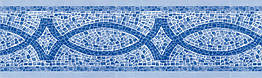 Фріз Lisboa blue (Лісбоа блу), DEL Франція для оздоблення ватерлінії в басейнах з лайнеру