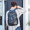 Рюкзак Senkey&Style сіро-синій з кодовим замком, пеналом і з USB, фото 2