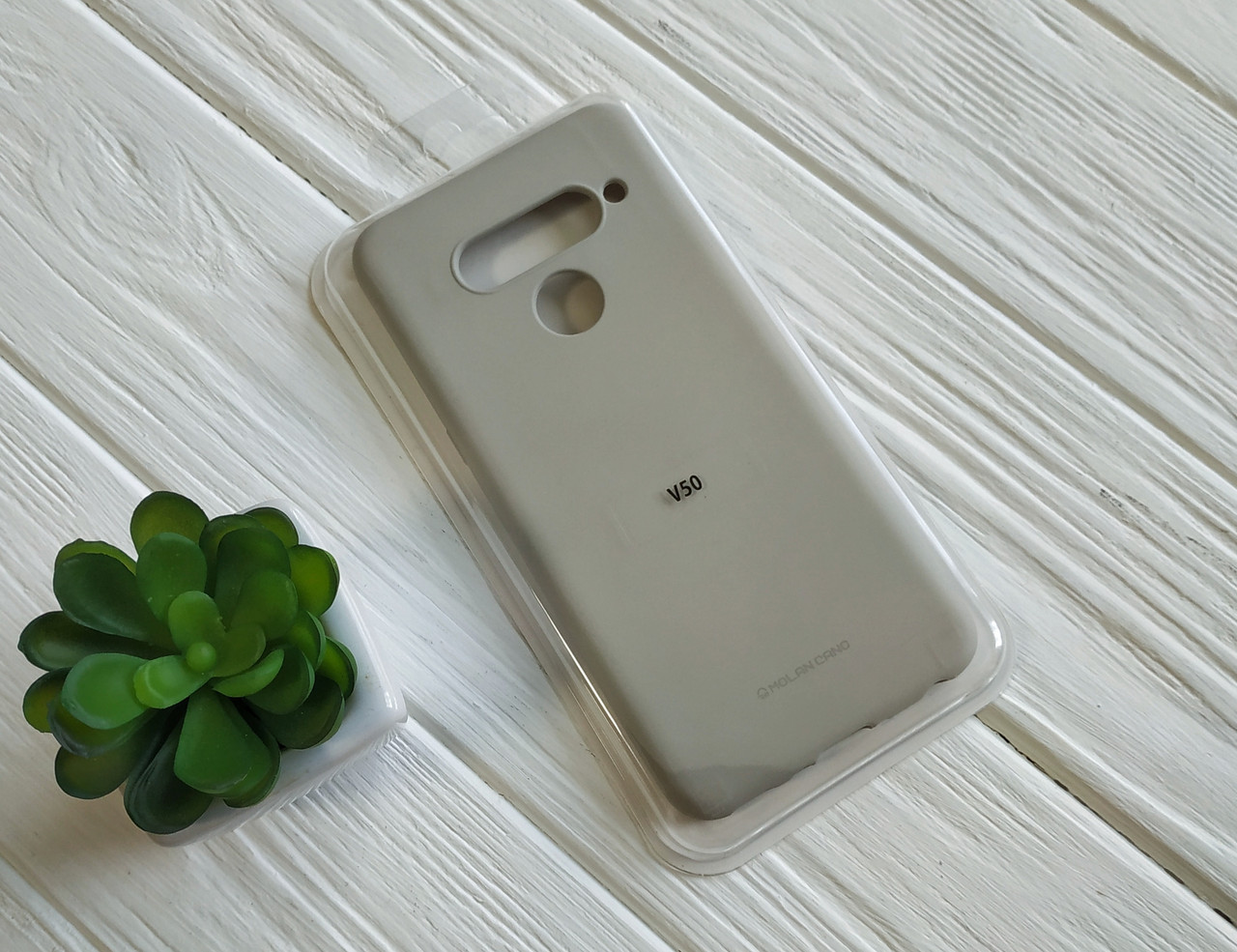 Матовий силіконовий чохол бампер для LG V50 сірий тонкий софт тач