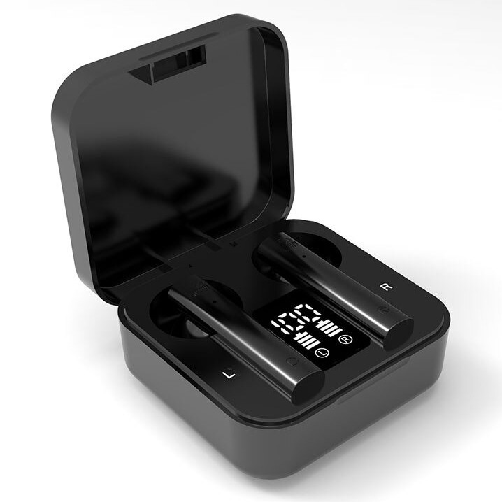 Бездротові Bluetooth-стерео навушники з боксом для заряджання та дисплеєм HBQ 2 Pro SE TWS Чорні (2 Pro HBQ)