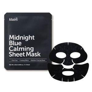 Успокаивающая тканевая маска с охлаждающим действием Dear Klairs Midnight Blue Calming Sheet Mask