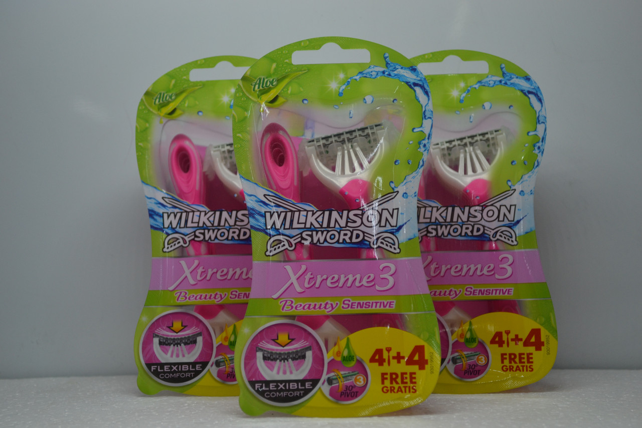 Одноразові станки для гоління Wilkinson Xtreme 3 жіночі (8шт.)