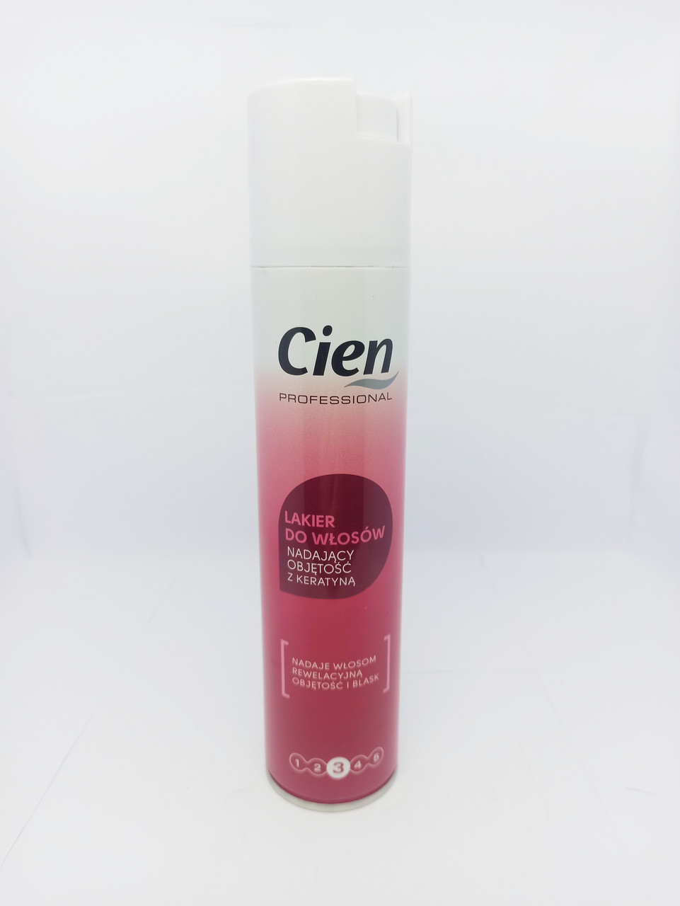 Лак для волосся Cien Professional 3 "Обсяг з кератином" 250 мл
