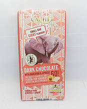 Чорний шоколад Cachet Tanzania Dark 60% Marzipan-Apricot 180 г