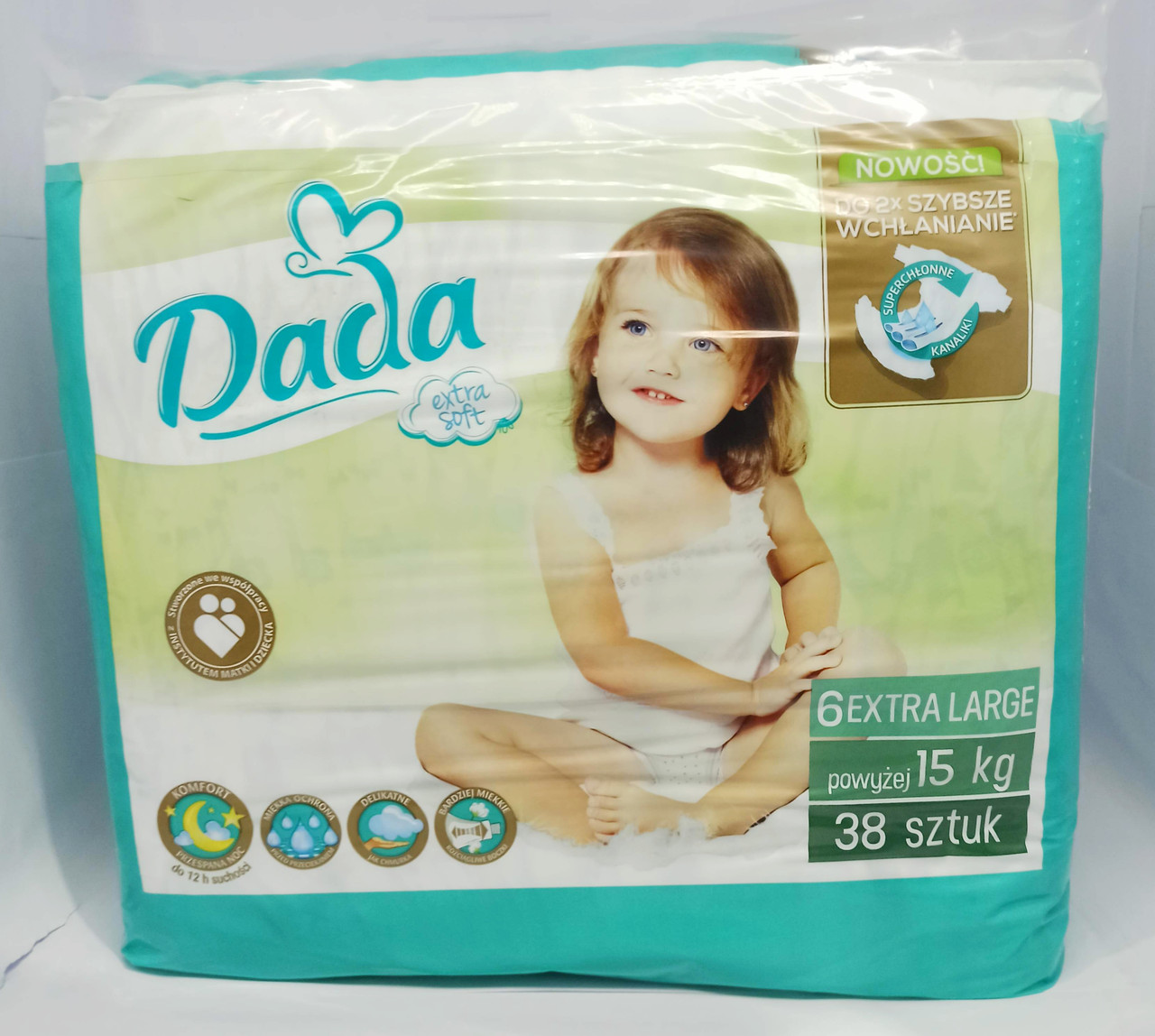 Підгузники Dada Extra Soft 6 Extra Large (15+ кг), 38 шт