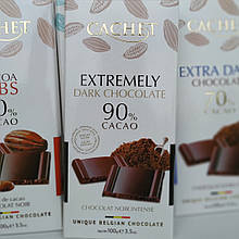 Екстра чорний шоколад Cachete extremely 90% 100гр