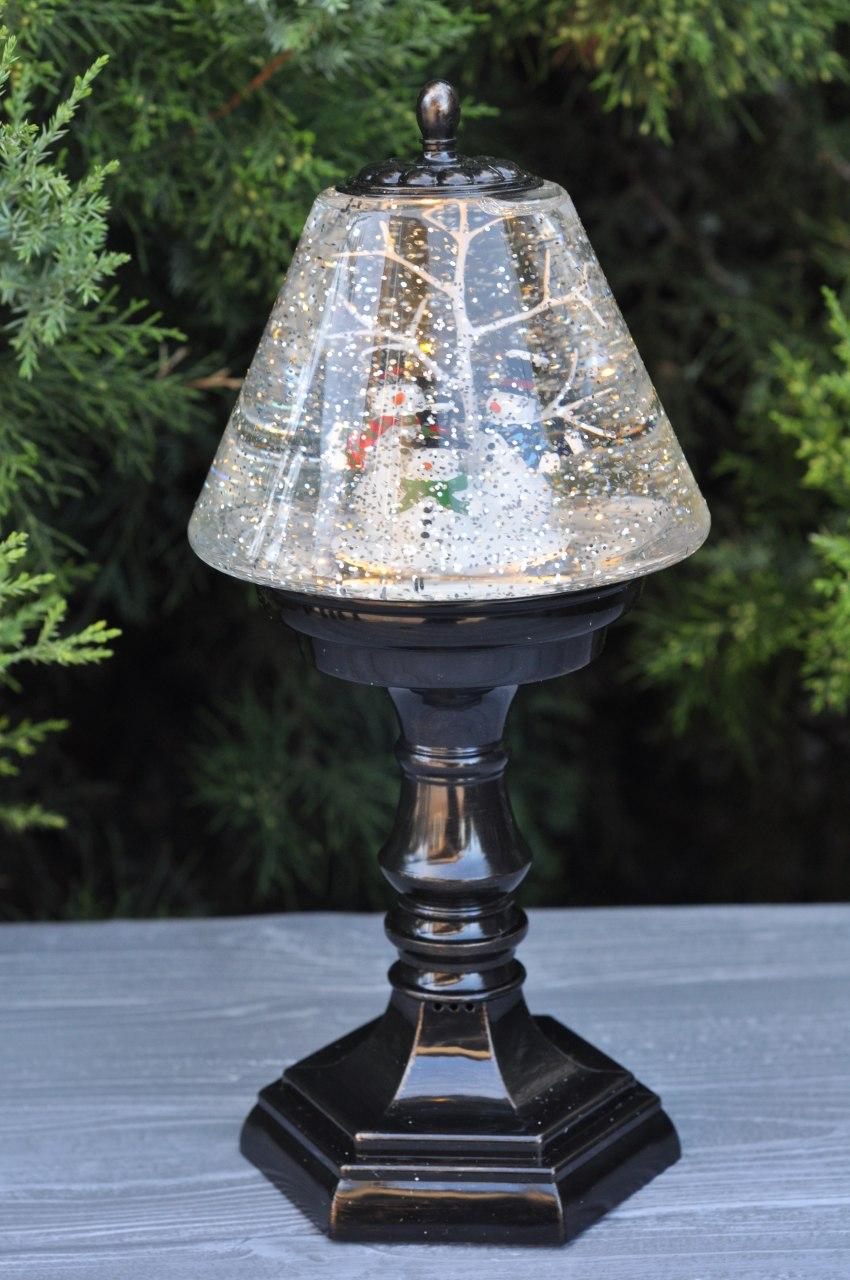 Новогодний музыкальный фонарь "Кубок" с LED подсветкой, 30 см