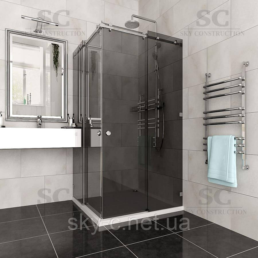 Угловая раздвижная душевая кабина с двумя дверьми - 33 418 ₴. От ...