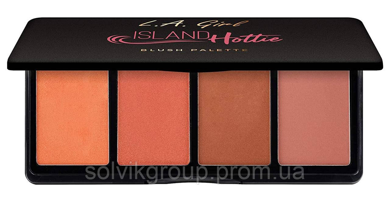 Палітра тіней L.A. Girl Fanatic Blush Palette, Island Hottie Corals, палитра теней