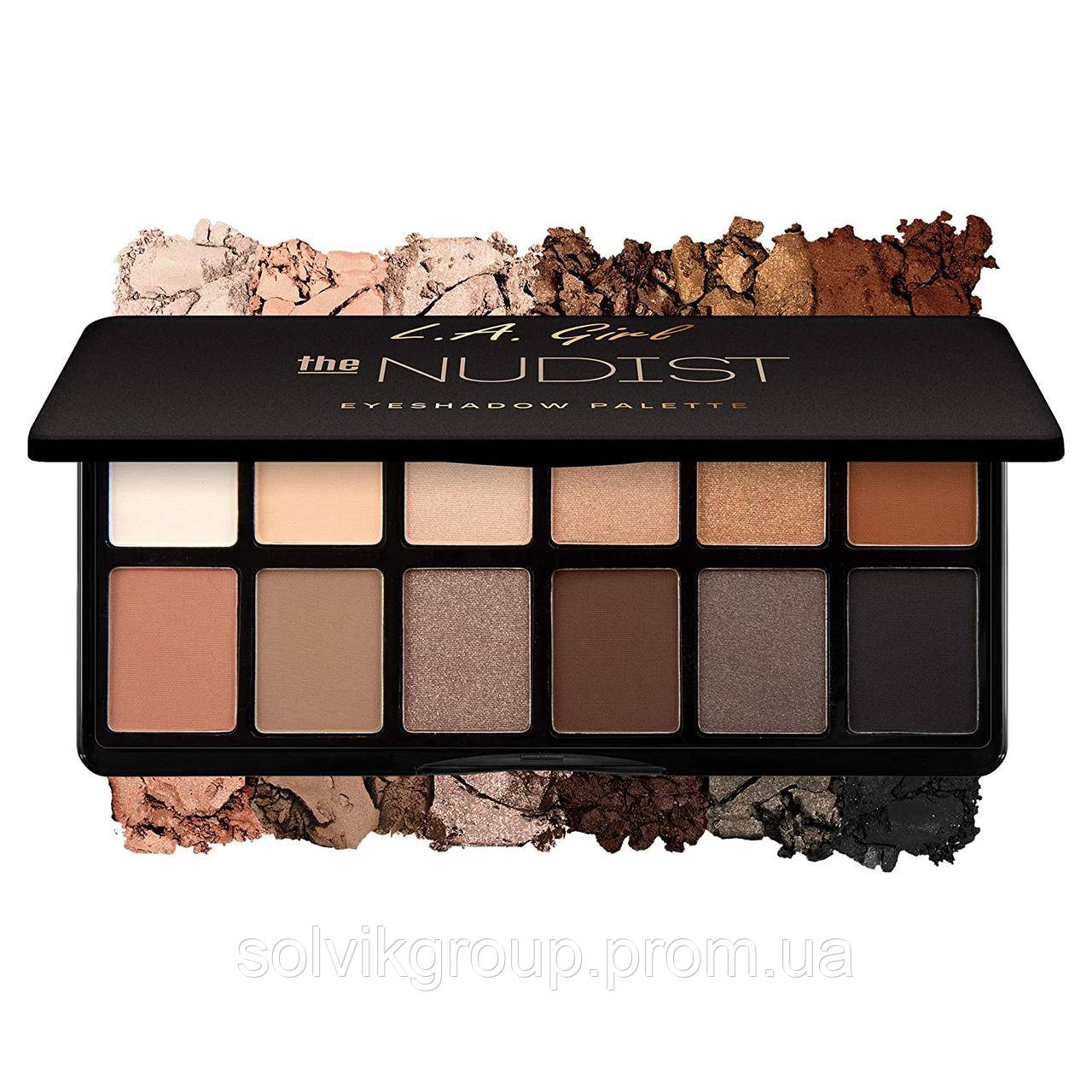 Палітра тіней L.A. Girl Fanatic Eyeshadow Palette, The Nudist, палитра теней