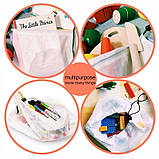 Набір (12 шт.) багаторазових мішечків для покупок і зберігання овочів і фруктів Reusable Bags (LB-22073), фото 9