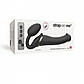 Безремний страпон із вібрацією Strap-On-Me Vibrating Black M, 21х3,8 см., фото 9