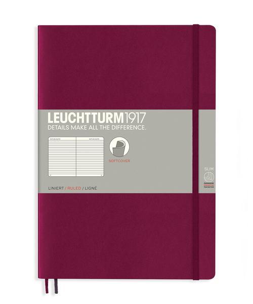 Блокнот Leuchtturm1917 М'яка обкладинка Composition B5 17,8х25,4 см Винний в лінію (359672)