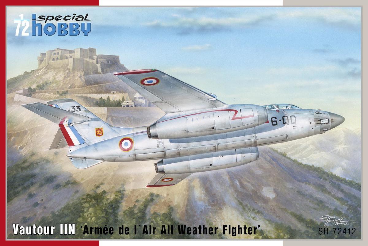 Пластикова модель 1/72 Special hobby 72412 літак S. O. 4050 Vautour II Armée de l Air All Weather Fighter