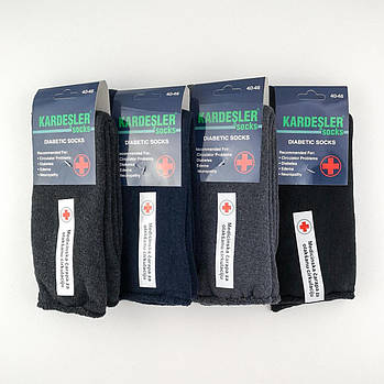 Чоловічі махрові шкарпетки для діабетиків без резинки Kardesler Туреччина