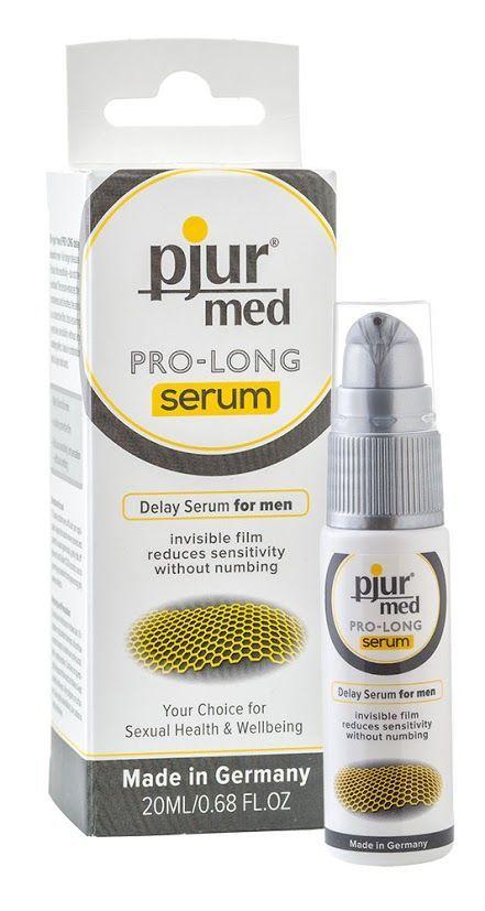 Пролонгуючий гель pjur MED Prolong Serum 20 мл, створює невидиму плівку, що знижує чутливість Амур