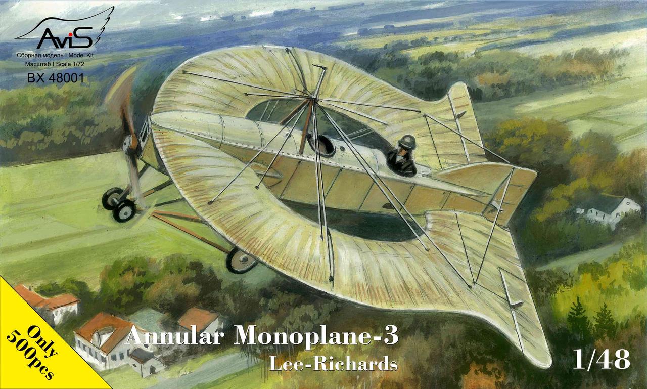 Пластикова модель 1/48 Avis 48001 Lee-Richards Annular Monoplane-3