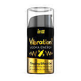 Рідкий вібратор Intt Vibration Vodka (15 мл), густий гель, дуже смачний, діє до 30 хвилин Амур, фото 2