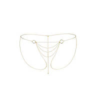 Ланцюжок-трусики Bijoux Indiscrets Magnifique Bikini Chain – Gold, прикраса для тіла Амур