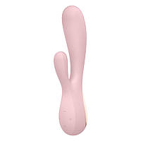 Смарт вібратор-кролик Satisfyer Mono Flex Mauve, 2 мотори, керування через інтернет Амур