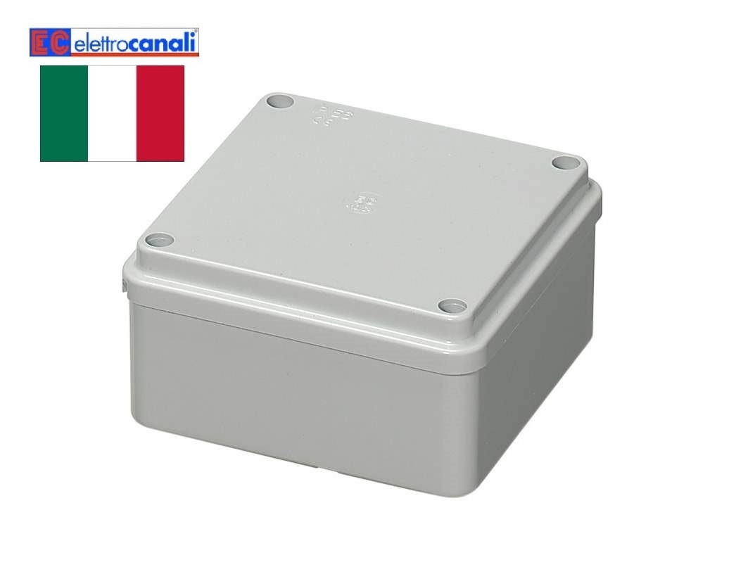 Коробка розподільна IP56 100x100x50 Elettrocanali EC410C4 (настінна)